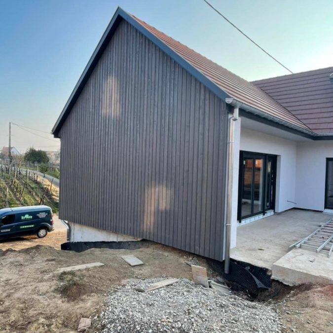 Réalisation d’une charpente traditionnelle, couverture zinguerie, habillage de planches à Epfig Mutzig 4