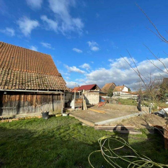 Rénovation complète d’un hangar de stockage  à Wittisheim Ostwald 1